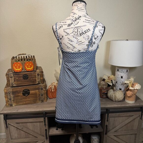 Abercrombie YPB SculptLUX Bandeau Mini Dress Blue Sz M Athletic Athleisure - Picture 8 of 11